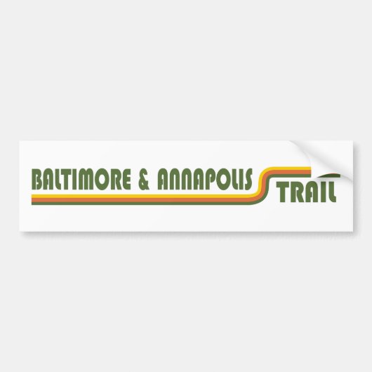 Autocollant De Voiture Piste Baltimore & Annapolis (Devant)