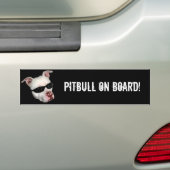Autocollant De Voiture Pitbull à bord d'adhésif pour pare-chocs (En voiture)