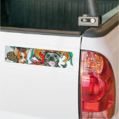 Autocollant De Voiture Pitbull et chiwawa (Sur camion)