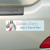 Autocollant De Voiture Pitié divine Jésus, je fais confiance dans vous ! (En voiture)