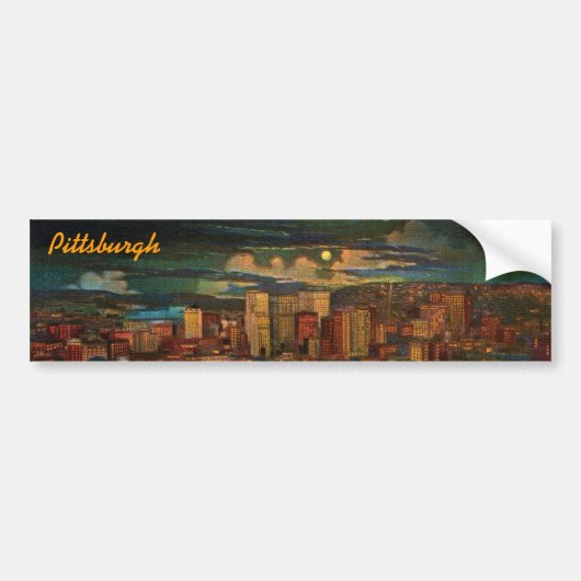 Autocollant De Voiture Pittsburgh Par Moonlight Bumper Sticker (Devant)