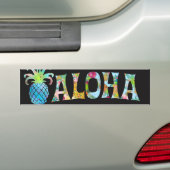 Autocollant De Voiture PixDezines Aloha Ananas (En voiture)