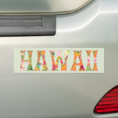 Autocollant De Voiture PixDezines Hawaii Tiki Typographie (En voiture)