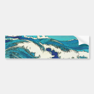 Autocollant De Voiture PixDezines konen uehara vagues océaniques, 上 原