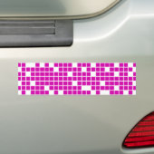 Autocollant De Voiture Pixels roses (En voiture)