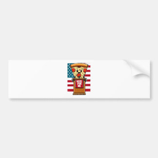 Autocollant De Voiture pizza patriotique votez pour moi