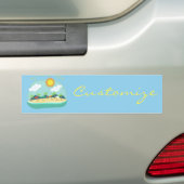 Autocollant De Voiture Plage Happy Place Thunder_Cove (En voiture)