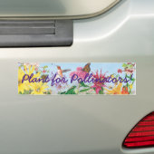Autocollant De Voiture Plante pour des pollinisateurs ! (En voiture)