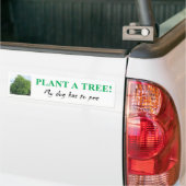 AUTOCOLLANT DE VOITURE PLANTEZ UN ARBRE (Sur camion)