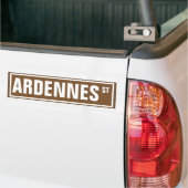 Autocollant De Voiture Plaque de rue d'Ardennes (Sur camion)