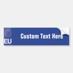 Autocollant De Voiture plaque d'immatriculation de l'Union européenne
