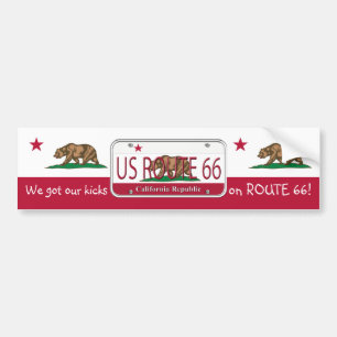 Autocollant De Voiture Plat de vanité de DRAPEAU de la CALIFORNIE de