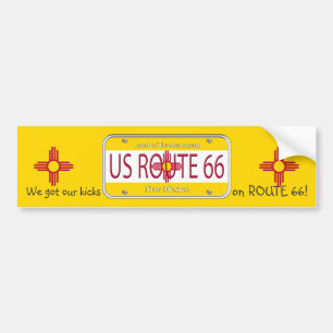 Autocollant De Voiture Plat de vanité de DRAPEAU du NOUVEAU MEXIQUE de