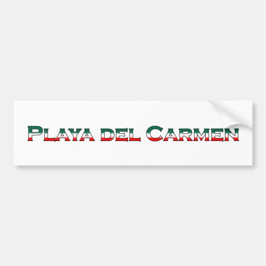 Autocollant De Voiture Playa del Carmen (logo des textes) (Devant)