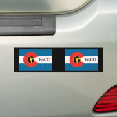 Autocollant De Voiture plein drapeau de bisCO (En voiture)