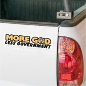 AUTOCOLLANT DE VOITURE PLUS DE DIEU (Sur camion)