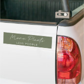 Autocollant De Voiture Plus de Plantes Moins de gens s'amuser Green Garde (Sur camion)
