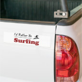 Autocollant De Voiture Plutôt surfe (Sur camion)