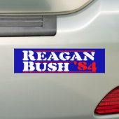 Autocollant De Voiture Pochoir de Reagan Bush '84 (En voiture)