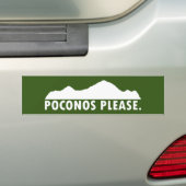 Autocollant De Voiture Poconos S'Il Vous Plaît (En voiture)