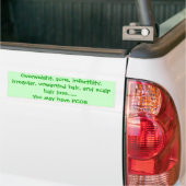 Autocollant De Voiture Poids excessif, acné, stérilité, irregular, unwan… (Sur camion)