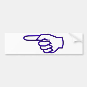Autocollant De Voiture Pointage du doigt