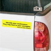 Autocollant De Voiture Points forts et faiblesses (Sur camion)