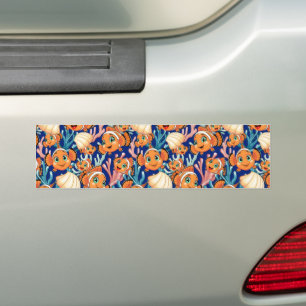 Autocollant De Voiture Poisson clown Dessin animé mignon Famille Sous l'e