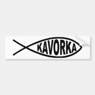 Autocollant De Voiture Poisson-pare-chocs de Kavorka