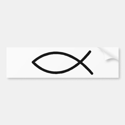 Autocollant De Voiture Poissons chrétiens (Devant)