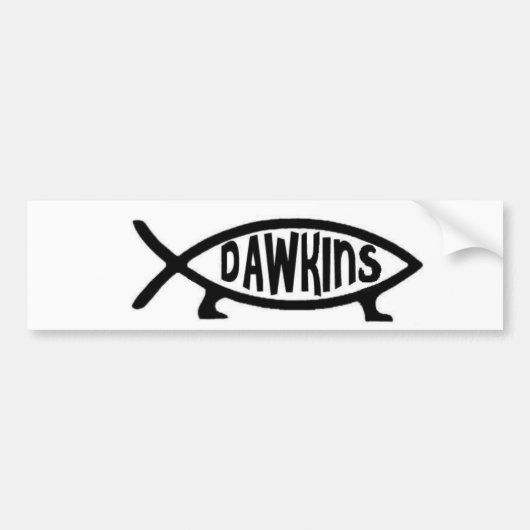 Autocollant De Voiture Poissons de Dawkins (Devant)