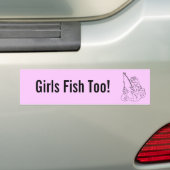 Autocollant De Voiture Poissons de filles aussi ! (En voiture)