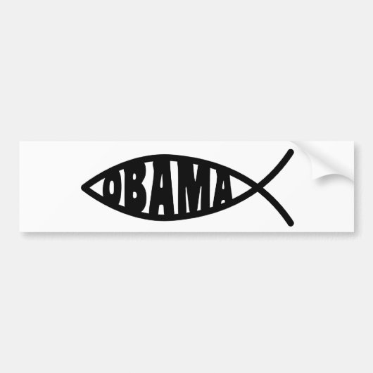 Autocollant De Voiture Poissons d'Obama (Devant)