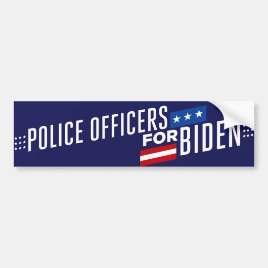 Autocollant De Voiture Police pour Biden 2024 (Devant)