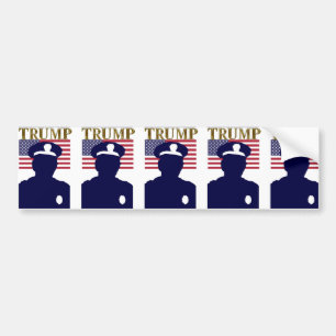 AUTOCOLLANT DE VOITURE POLICE POUR TRUMP