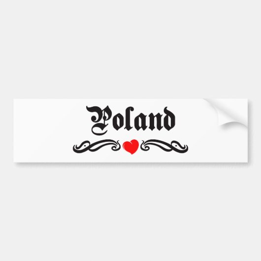 Autocollant De Voiture Pologne (Devant)