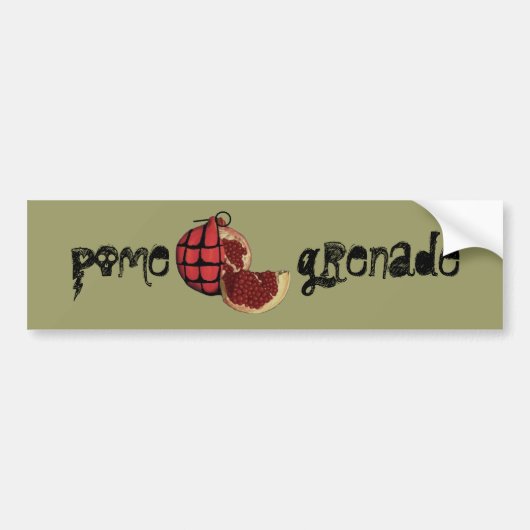 Autocollant De Voiture pomegrenade (Devant)