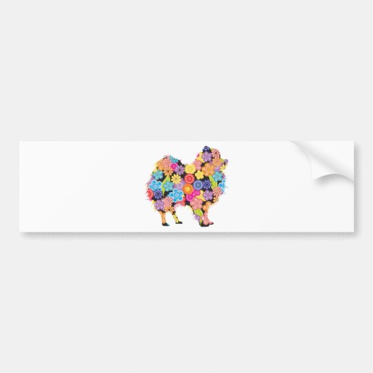 Autocollant De Voiture Pomeranian (Devant)