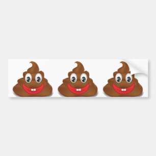 Autocollant De Voiture poo emojis