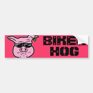 Autocollant De Voiture Porc de cycliste