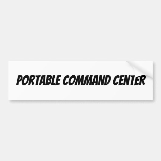 Autocollant De Voiture portable command center (Devant)