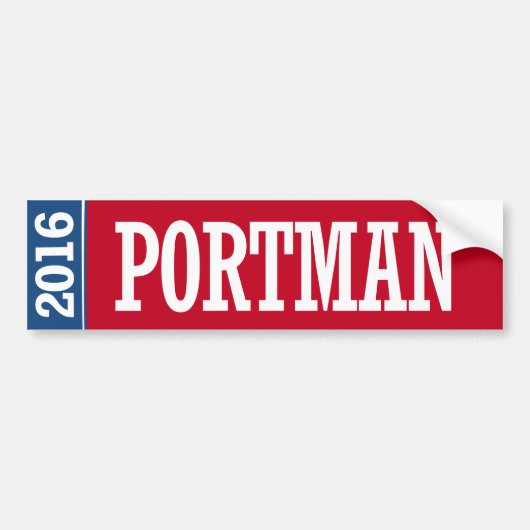 Autocollant De Voiture Portman - Rob Portman 2016 (Devant)