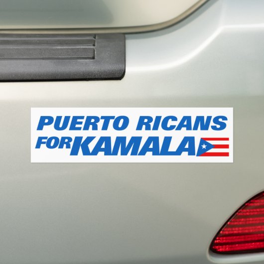 Autocollant De Voiture Portoricains pour Kamala Harris 2024 (En voiture)