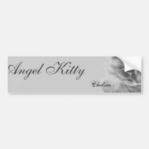 Autocollant De Voiture Portrait "Angel Kitty"