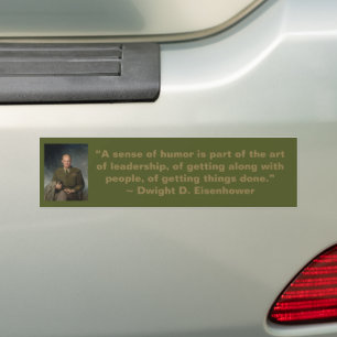Autocollant De Voiture Portrait peint 5 étoiles du général Dwight Eisenho