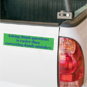 Autocollant De Voiture Poser des questions muettes est plus facile (Sur camion)