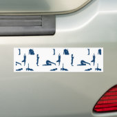 Autocollant De Voiture Poses de yoga (En voiture)
