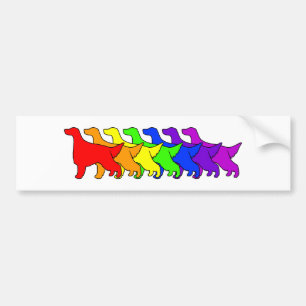 Autocollant De Voiture Poseur irlandais d'arc-en-ciel