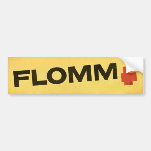 Autocollant De Voiture Positavo de FLOMM sur le jaune