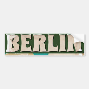 Autocollant De Voiture Poster vintage Berlin Travel